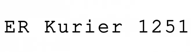 ER Kurier 1251  Fuentes Gratis Descargar