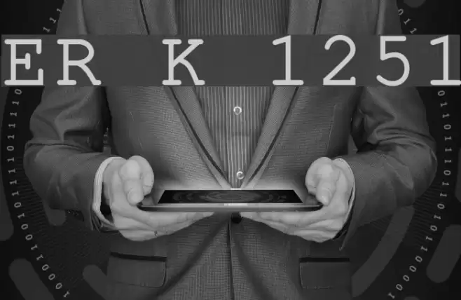 ER Kurier 1251 Font examples