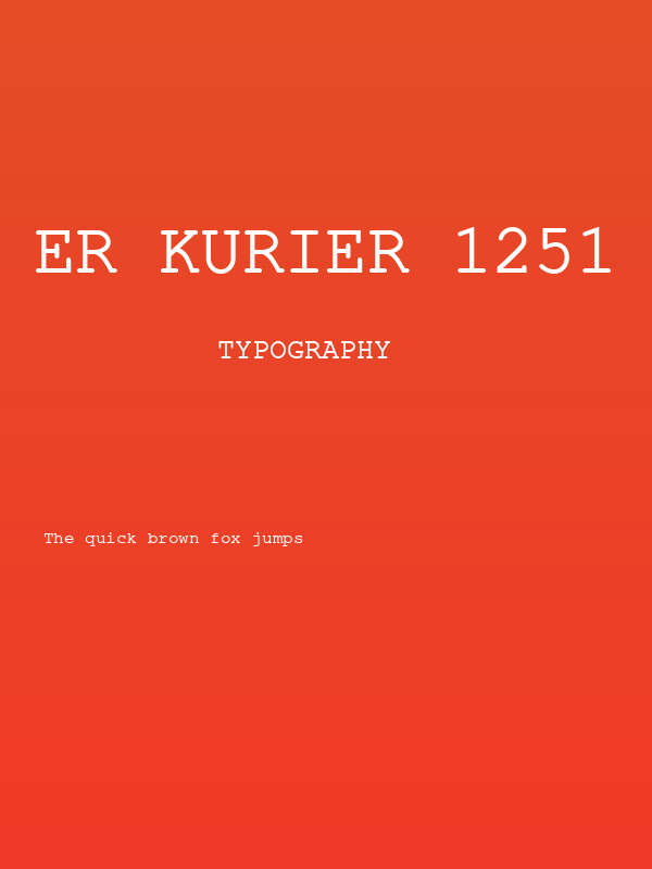 ER Kurier 1251 Poster