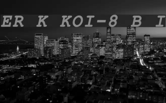 ER Kurier KOI-8 Bold Italic Font examples