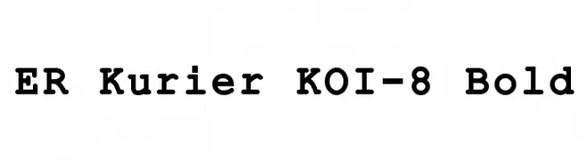ER Kurier KOI-8 Bold  नि: शुल्क फ़ॉन्ट्स डाउनलोड