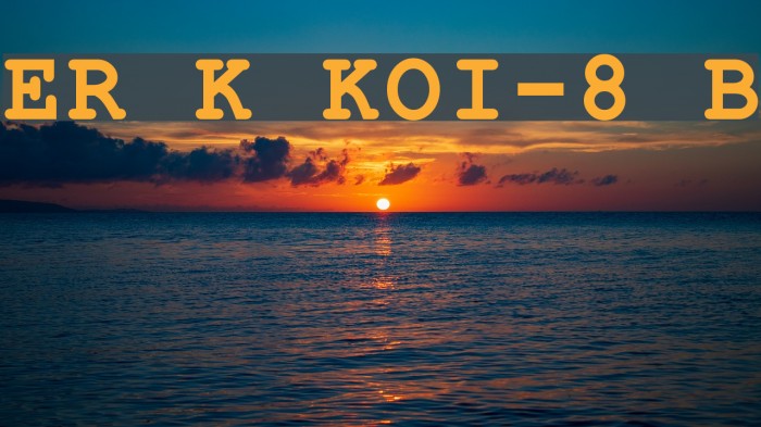 ER Kurier KOI-8 Bold Font examples