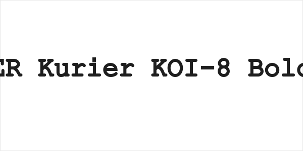 ER Kurier KOI-8 Bold Logo