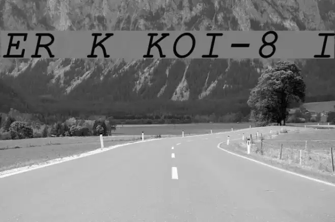 ER Kurier KOI-8 Italic Example 1