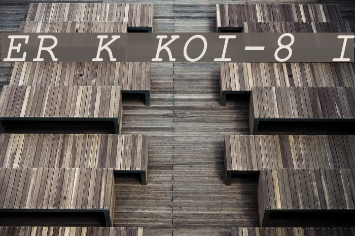ER Kurier KOI-8 Italic Font examples