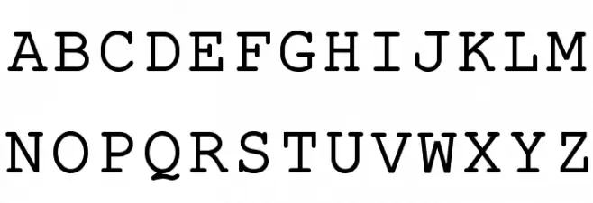 ER Kurier KOI-8 Schriftart Groß