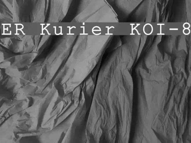 ER Kurier KOI-8 Font examples