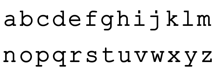 ER Kurier KOI-8 Font LOWERCASE