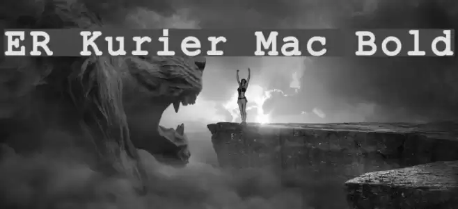 ER Kurier Mac Bold Font examples