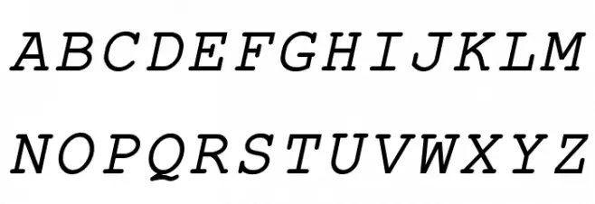 ER Kurier Mac Italic Schriftart Groß