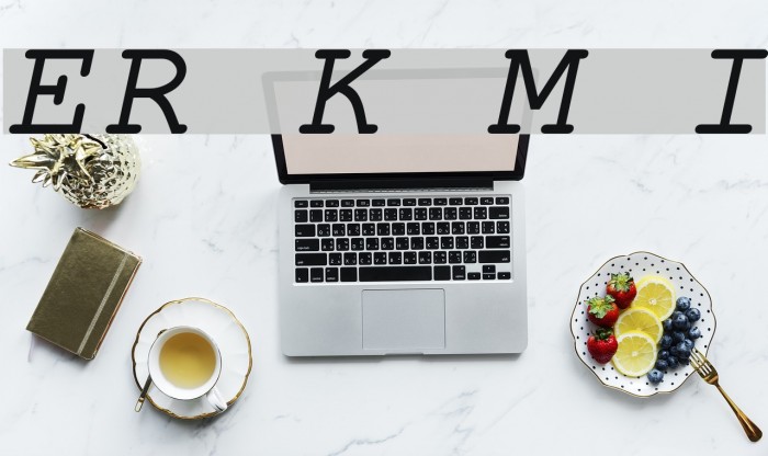 ER Kurier Mac Italic Font examples