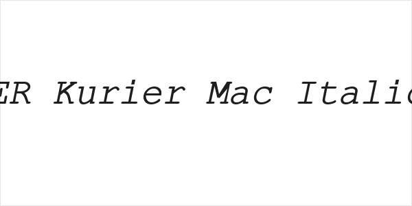 ER Kurier Mac Italic Logo