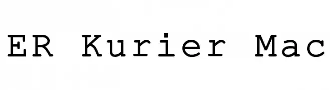 ER Kurier Mac  Descarca Fonturi Gratis