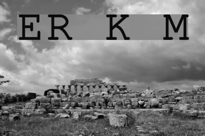 ER Kurier Mac Font examples