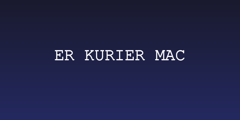 ER Kurier Mac Social Header