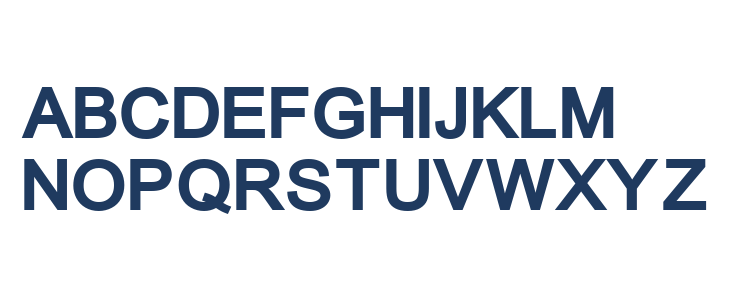 ER Univers 1251 Bold Uppercase