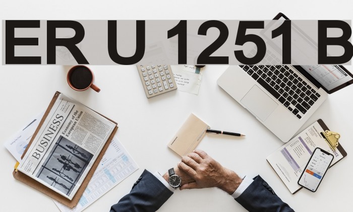 ER Univers 1251 Bold Example 1