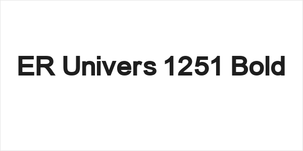 ER Univers 1251 Bold Logo