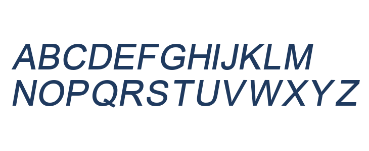 ER Univers 1251 Italic Uppercase