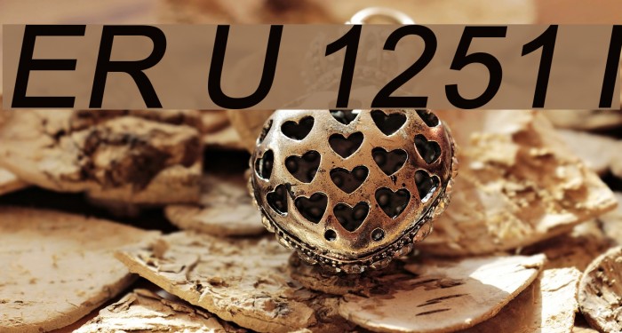 ER Univers 1251 Italic Example 1