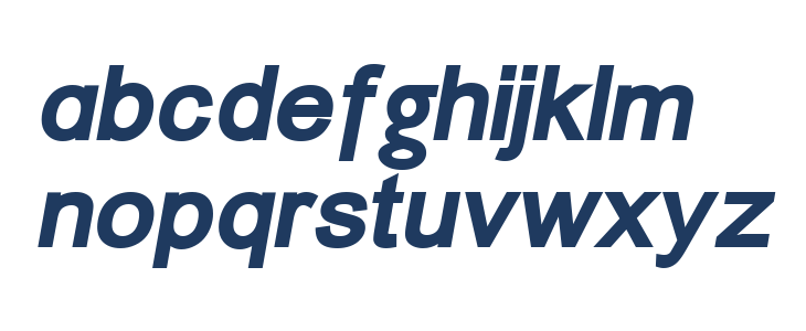 ER Univers 866 Bold Italic Lowercase