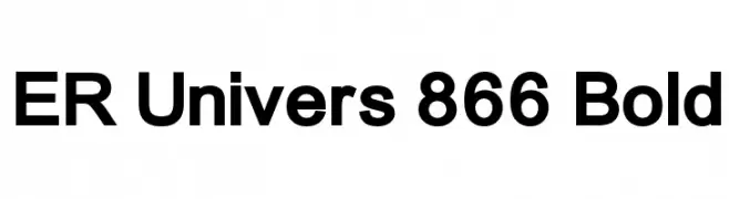 ER Univers 866 Bold  Descarca Fonturi Gratis