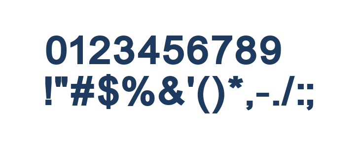 ER Univers 866 Bold Other Characters