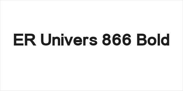 ER Univers 866 Bold Logo