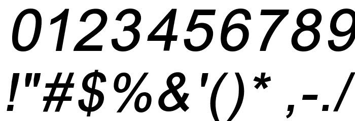 ER Univers 866 Italic Font OTHER CHARS