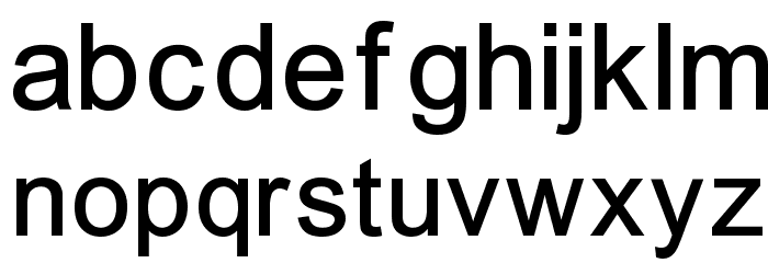 ER Univers 866 Font LOWERCASE