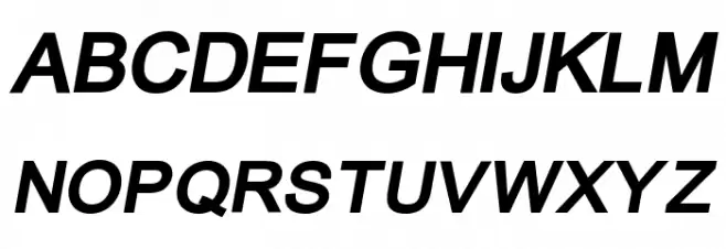 ER Univers KOI-8 Bold Italic Polices MAJUSCULES
