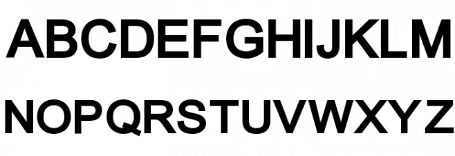 ER Univers KOI-8 Bold Schriftart Groß