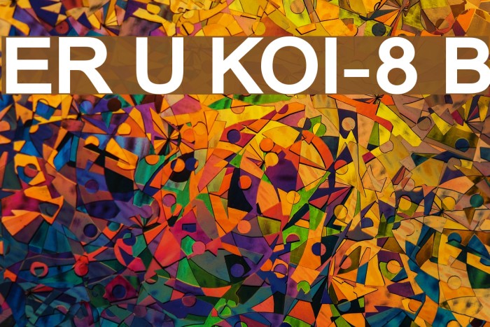 ER Univers KOI-8 Bold Font examples