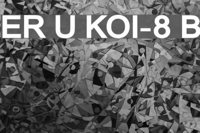 ER Univers KOI-8 Bold Example 3