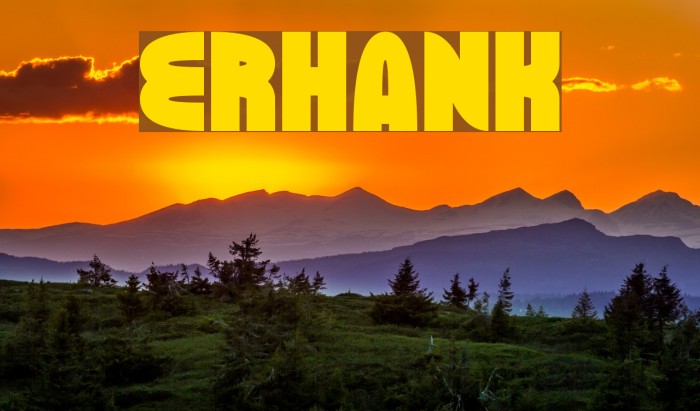 ERHANK Font examples