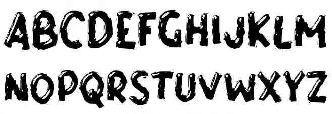 EROSS Schriftart Groß