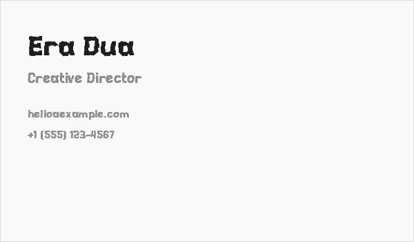 Era Dua Business Card