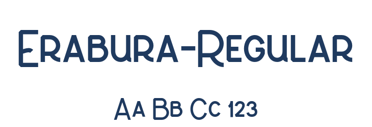 Erabura-Regular Font Preview
