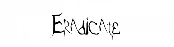 Eradicate  Free Fonts Download