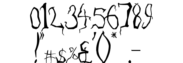 Eradicate Font OTHER CHARS
