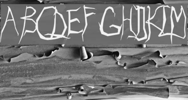 Eradicate Font examples