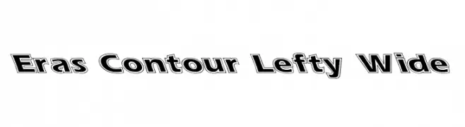 Eras Contour Lefty Wide  Fuentes Gratis Descargar