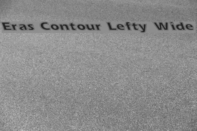 Eras Contour Lefty Wide フォント examples