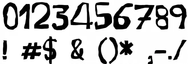 Erasaur Font OTHER CHARS