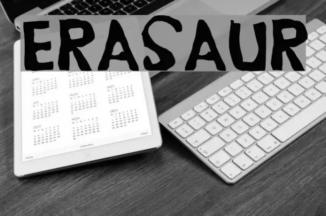 Erasaur Font examples