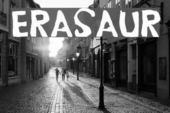 Erasaur Font examples