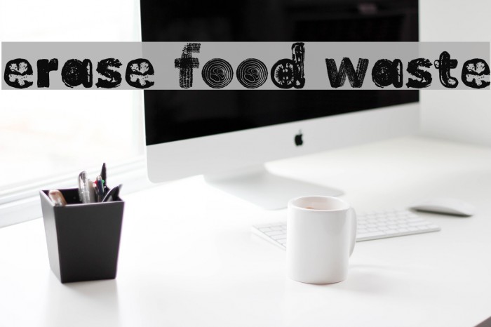 Erase Food Waste Font examples