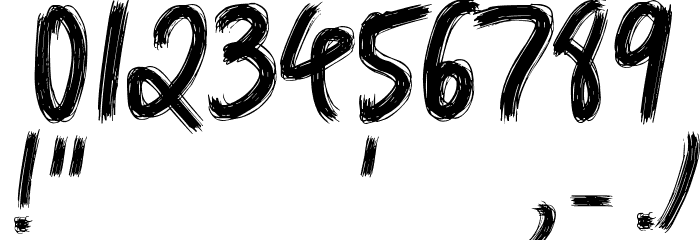 Erase Old Year Font Alte caractere