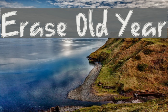 Erase Old Year Font examples