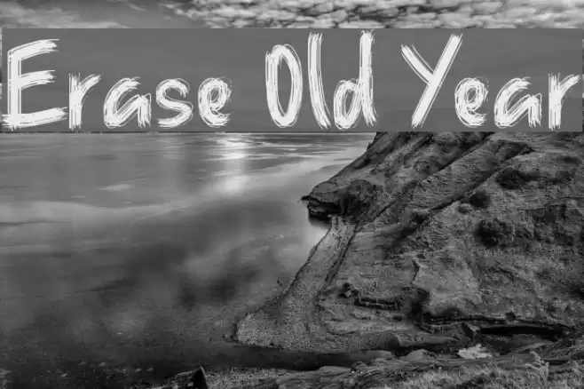 Erase Old Year Font examples